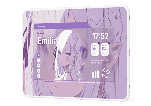 Re:Zero Cawaii Creatives' Premium Carrd Template
